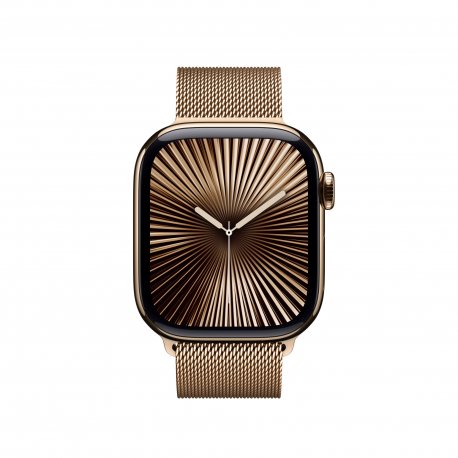 Стальной ремешок Apple для Apple Watch 42mm Milanese Loop Gold (MXMN3)
