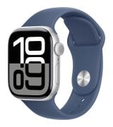Б/в Apple Watch Series 10 42mm (GPS) Silver Aluminium Case with Denim Sport Band - S/M (MWWA3) (Як новий)