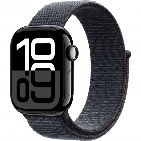 Б/у Apple Watch Series 10 42mm (GPS) Jet Black Aluminium Case with Ink Sport Loop (MWWG3) (Как новый)