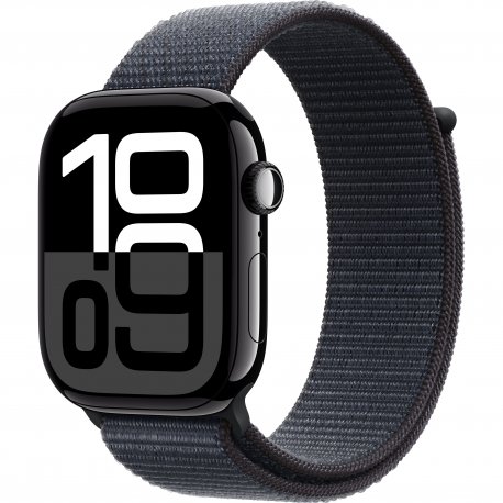 Б/у Apple Watch Series 10 46mm (GPS) Jet Black Aluminium Case with Ink Sport Loop (MXL33, MWWR3) (Как новый)