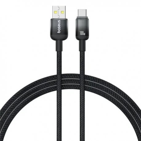 Кабель Baseus Discolor Series Fast Charging USB to Type-C 100W (1m) Cluster Black (P10374903111-00)