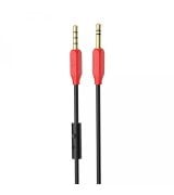 Кабель AUX Hoco UPA12 With Mic (1m) Black