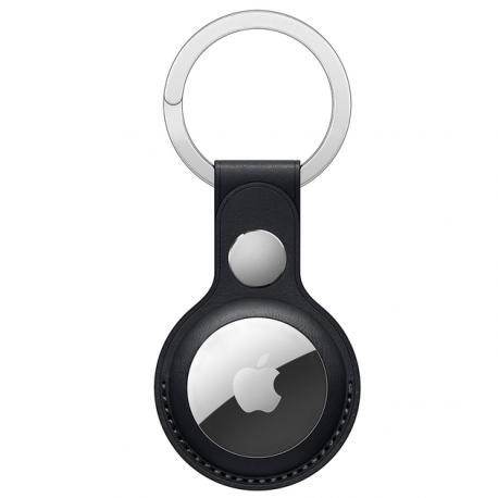 Чехол Leather Case для AirTag Black