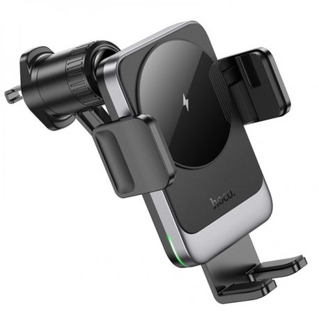 Автотримач Hoco HW13 Qi 15W Gray