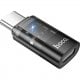 Перехідник Hoco UA36D Type-C to Lightning Black
