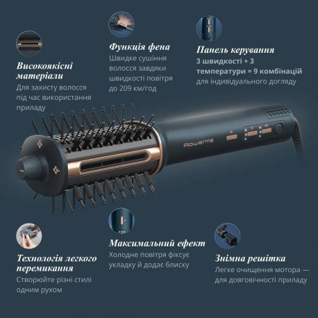 Фен-щетка Rowenta UB9720E0 Air Brush 3D