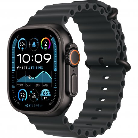 Б/у Apple Watch Ultra 2 (2024) 49mm (GPS+LTE) Black Titanium Case with Black Ocean Band (MX4P3)