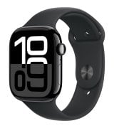 Apple Watch Series 10 46mm (GPS) Jet Black Aluminium Case with Black Sport Band - M/L (MWWQ3) Open Box