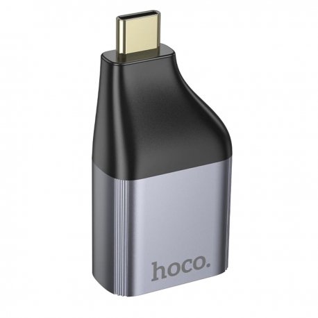 Перехідник Hoco UA35 Type-C to RJ45 1000 Mbps Gray