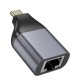 Перехідник Hoco UA35 Type-C to RJ45 1000 Mbps Gray Перехідник Hoco UA35 Type-C to RJ45 1000 Mbps Gray