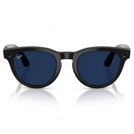 Умные очки Ray-Ban Meta Headliner Shiny Black Frame/Sapphire Transitions (RW4009F 601/MF51)