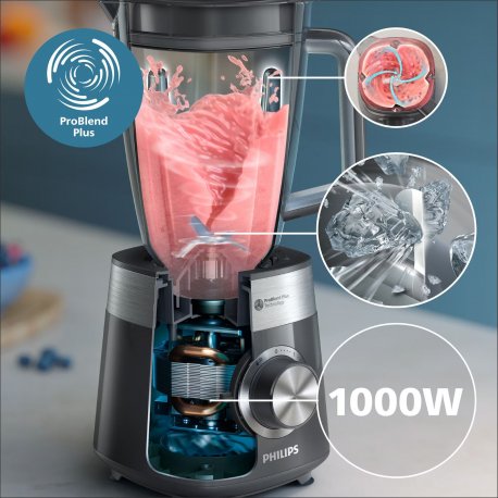 Блендер стаціонарний Philips HR3020/20 Series 5000 Gray