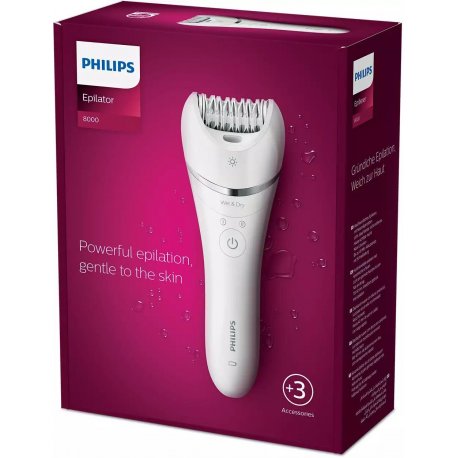Эпилятор Philips BRE700/00 Series 8000 White