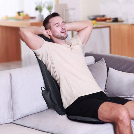 Масажна накидка на крісло з підігрівом Naipo Neck and Back Black (MGBK-C2030)