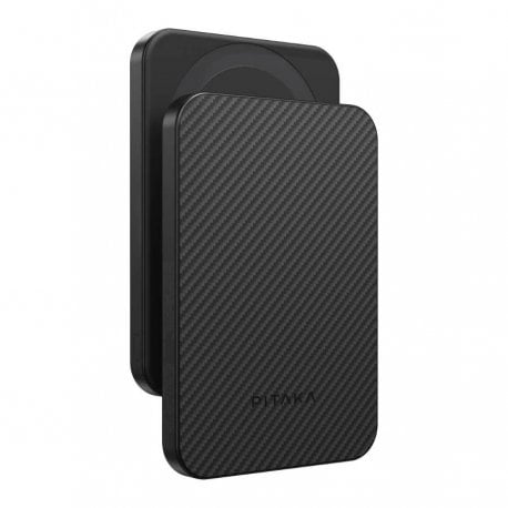 Внешний аккумулятор Pitaka Aramid Fiber Magnetic PowerBank 5000mAh 20W Twill Black/Gray (PBQ2401)