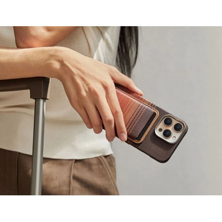 Чехол-бумажник Pitaka Woven Wallet with MagSafe Sunset (MWW2402)