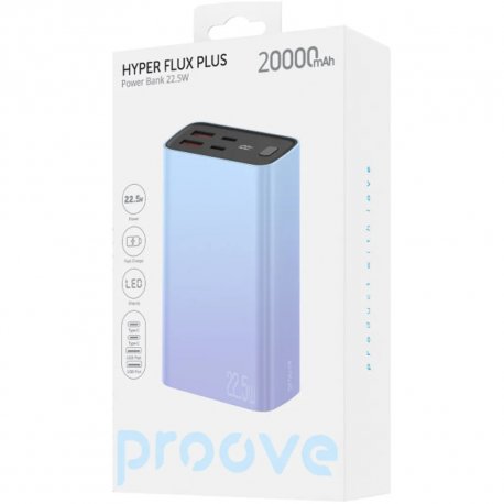 Зовнішній акумулятор Proove Hyper Flux Plus 20000mAh 22.5W Gradient (PBF222120009)