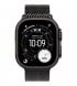 Apple Watch Ultra 3 49mm (GPS+LTE) Black Titanium Case with Black Titanium Milanese Loop - Medium