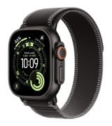 Apple Watch Ultra 3 49mm (GPS+LTE) Black Titanium Case with Black/Charcoal Trail Loop - S/M