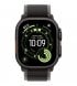 Apple Watch Ultra 3 49mm (GPS+LTE) Black Titanium Case with Black/Charcoal Trail Loop - S/M