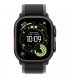 Apple Watch Ultra 3 49mm (GPS+LTE) Black Titanium Case with Black/Charcoal Trail Loop - M/L