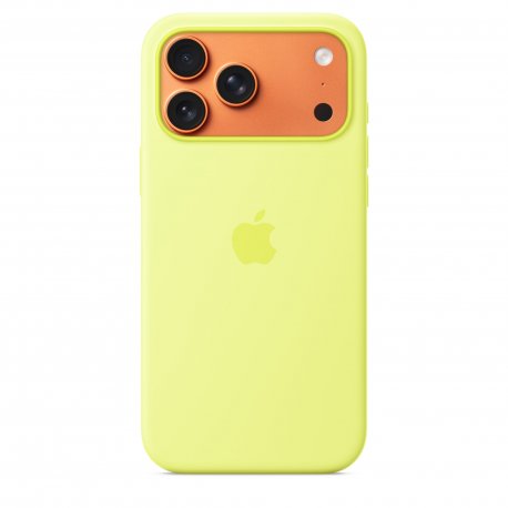 Чехол Apple iPhone 17 Pro Max Silicone Case with MagSafe Neon Yellow (MGFM4)