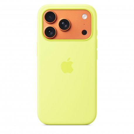 Чехол Apple iPhone 17 Pro Silicone Case with MagSafe Neon Yellow (MGFF4)