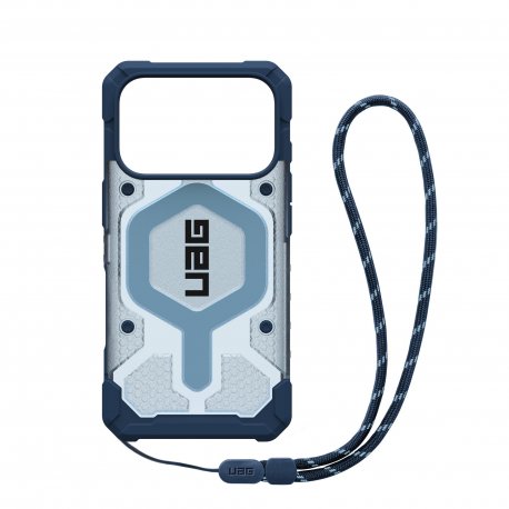 UAG Pathfinder Clear MagSafe Bundle для iPhone 17 Pro Blues Lanyard (1145511BV03)