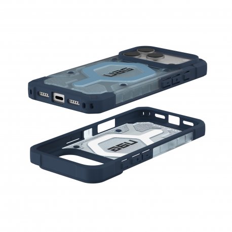 UAG Pathfinder Clear MagSafe Bundle для iPhone 17 Pro Blues Lanyard (1145511BV03)
