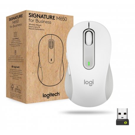 Миша ігрова бездротова Logitech Signature M650 White (910-006275)
