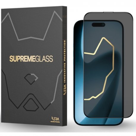 Захисне скло iLera DeLuxe Incognito Glass для iPhone 17 Black (iLInDL17)