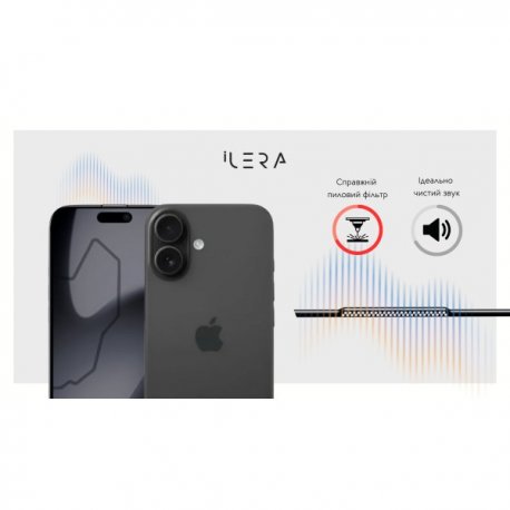 Захисне скло iLera DeLuxe Incognito Glass для iPhone 17 Black (iLInDL17)