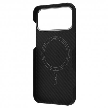 Чехол Proove Carbon Slim MagSafe для IPhone 17 Pro Max Black (PCCSIP17PM02)