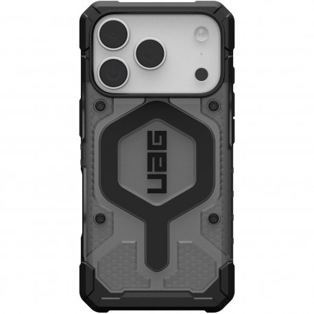 Чехол UAG Pathfinder Clear MagSafe для iPhone 17 Pro Ash/Black (114551113140)