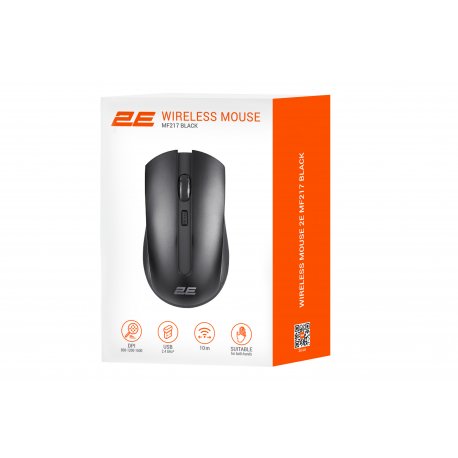 Миша бездротова 2Е MF217 WL Black (2E-MF217WB)