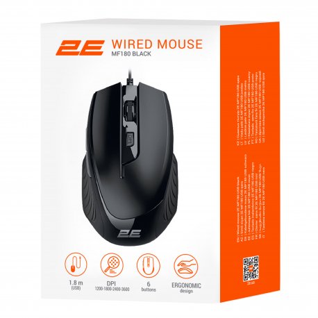 Миша 2E MF180 USB Black (2E-MF180UB)