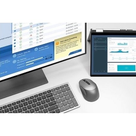 Клавіатура бездротова Dell Compact Multi-Device Wireless Keyboard KB740 (580-AKOZ)