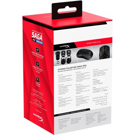 Миша ігрова HyperX Pulsefire Saga Pro Black (A2PB2AA)