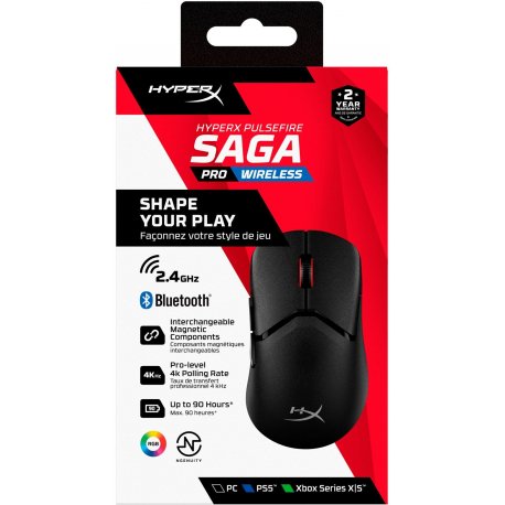 Миша ігрова HyperX Pulsefire Saga Pro Black (A2PB2AA)