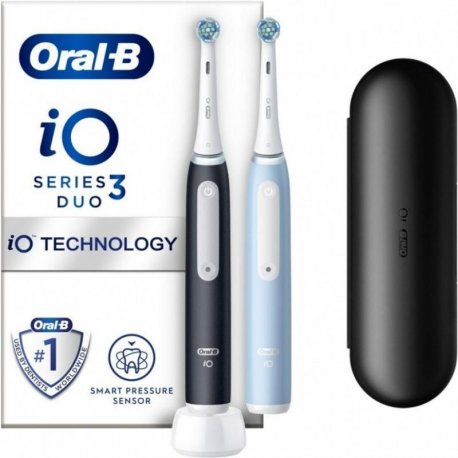 Электрическая зубная щётка Braun Oral-B iO Series 3 Duo Black (S3DuoiOG3d2i62K)