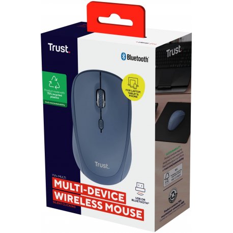Миша бездротова Trust Yvi+ Compact Multi-Device Blue (25455_TRUST)