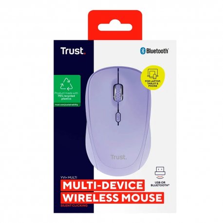 Миша бездротова Trust Yvi+ Compact Multi-Device Purple (25583_TRUST)