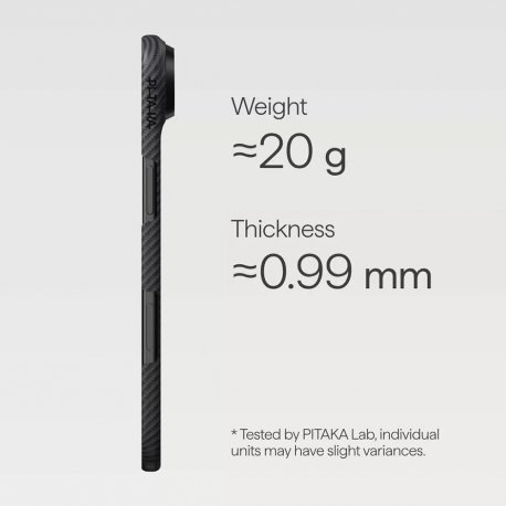 Чохол Ultra-Slim Case для iPhone 17 Air Twill Black/Gray (KI1701BA)