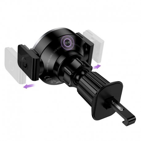 Автотримач Hoco HW35 Qi 15W Black