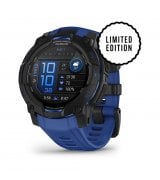 Смарт-годинник Garmin Instinct 3 45mm AMOLED Black with Bolt Blue/Black Band (010-02936-03)