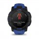 Смарт-годинник Garmin Instinct 3 45mm AMOLED Black with Bolt Blue/Black Band (010-02936-03)