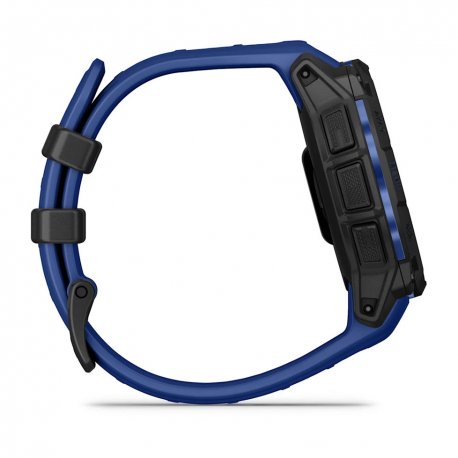 Смарт-часы Garmin Instinct 3 45mm AMOLED Black with Bolt Blue/Black Band (010-02936-03)