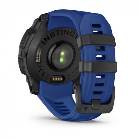 Смарт-часы Garmin Instinct 3 45mm AMOLED Black with Bolt Blue/Black Band (010-02936-03)