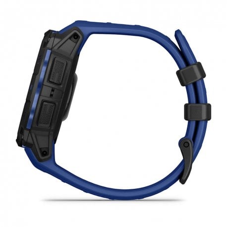 Смарт-часы Garmin Instinct 3 45mm AMOLED Black with Bolt Blue/Black Band (010-02936-03)