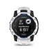 Смарт-часы Garmin Instinct 3 45mm Solar Whitestone with Whitestone/Bolt Blue Band (010-02934-03)